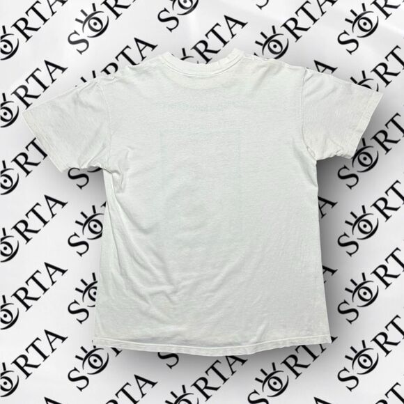 VTG 1988 The Charlotte Observer NBA Hornets Bulls Newspaper Print Shirt (L) RARE - Picture 2 of 14